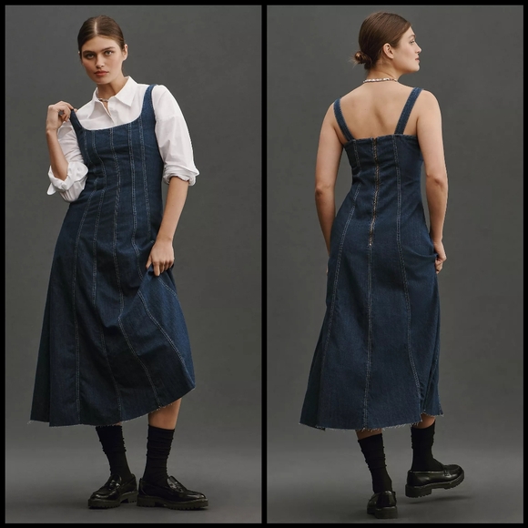 Reformation Dresses & Skirts - NWT Reformation Amory Denim Midi Dress